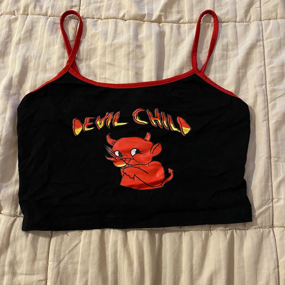 Devil child crop top